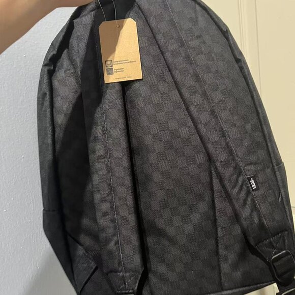 Vans Old Skool Check Backpack Black - Picture 3 of 8